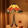 Lámpara de mesa Tiffany con vitral de 40 cm
