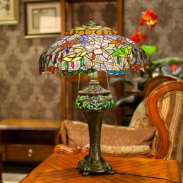 Lámpara de mesa retro Lotus...