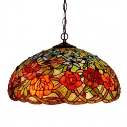 Lámpara colgante de vitral...