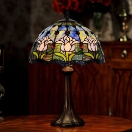 Lámpara de mesa Tiffany con...