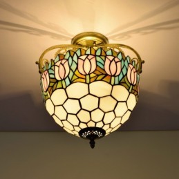 Plafón de estilo Tiffany...