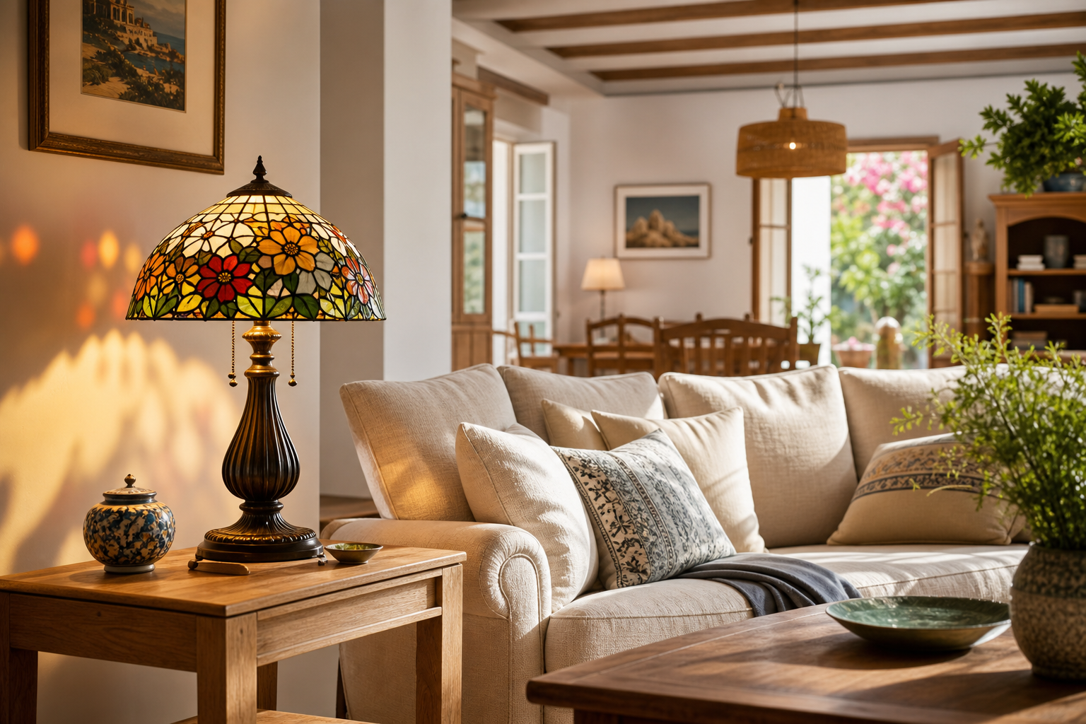 Cómo elegir la lámpara de mesa Tiffany perfecta para tu hogar español