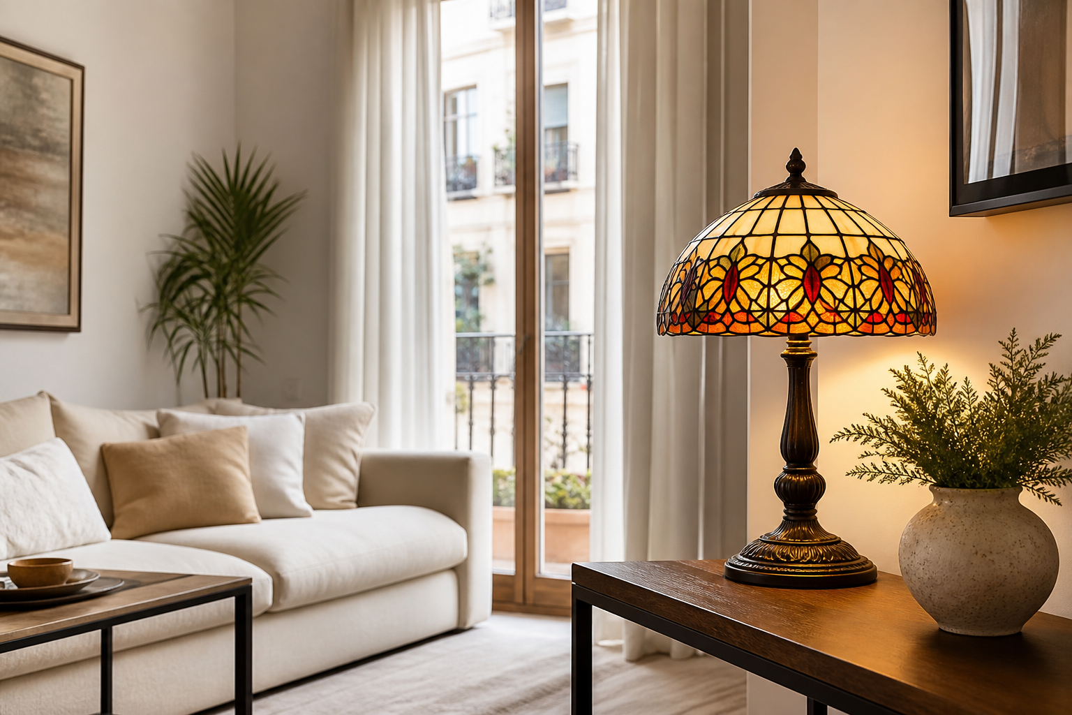 Cómo elegir la lámpara de sobremesa Tiffany perfecta para tu hogar en España