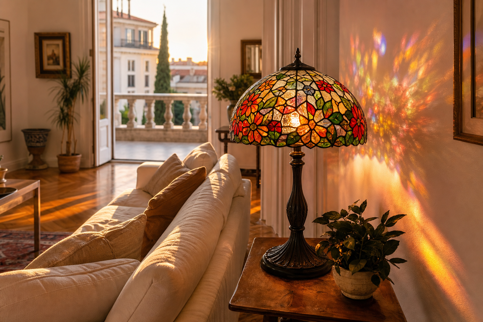 Cómo elegir lámparas de vidriera Tiffany para iluminar paredes en casas españolas