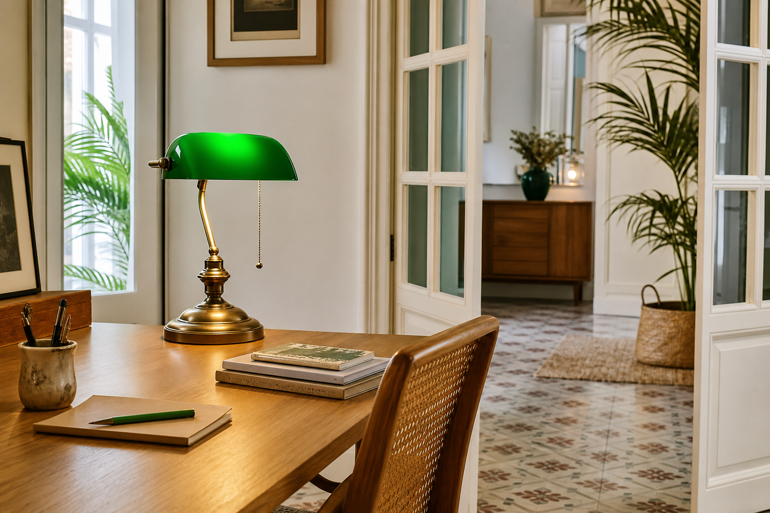 Lámpara Bank Tiffany: el toque elegante y práctico para tu escritorio en casa