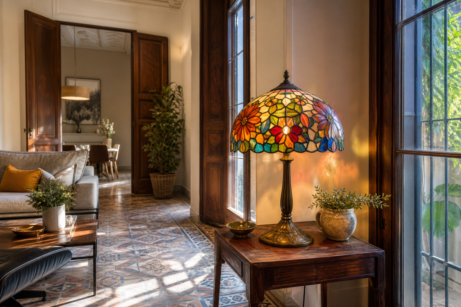 Lámpara Tiffany vintage: inspiración y claves para ambientes con historia en España